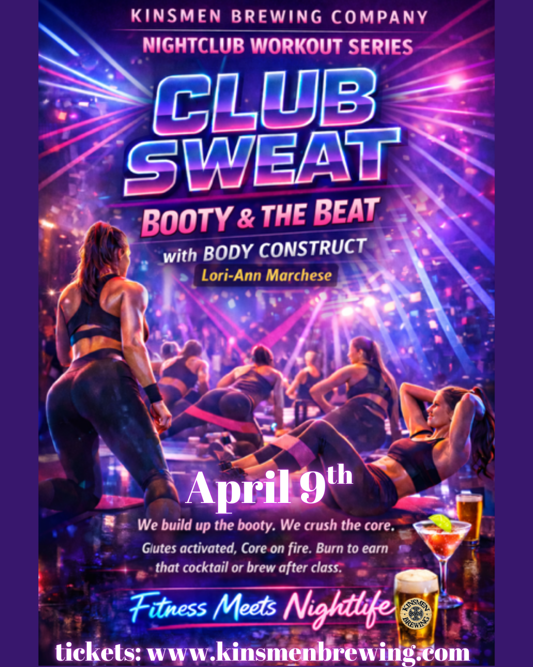 Club Sweat! Booty & The Beat! NightCLUB Booty Build Workout Class!