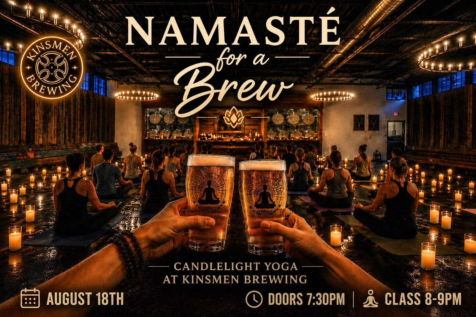 Pints & Poses - Candlelight Yoga! 8/18/26A